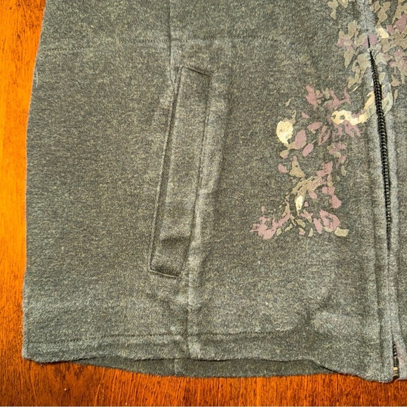 Amber Sun women’s petite cotton stretch full zip sweater hunter green SP - Picture 7 of 10